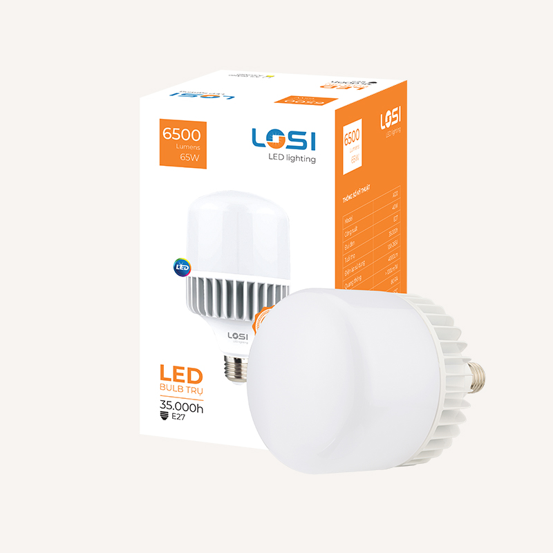 Khám phá 3 loại bóng đèn led bulb công suất lớn nổi bật tại LOSi