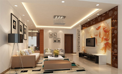 Chia sẻ cách bố trí đèn led ốp trần trang trí phòng khách phù hợp nhất