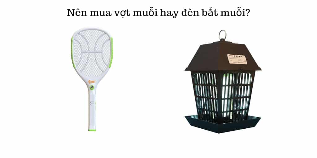 Tìm hiểu vợt muỗi - So sánh vợt muỗi LOSi với đèn bắt muỗi