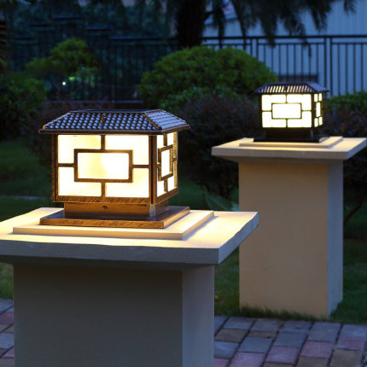 Phân loại đèn led trụ cổng theo phong cách thiết kế và chất liệu sử dụng
