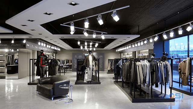 Shop thời trang thu hút khách hàng nhờ lắp đặt đèn led rọi ray