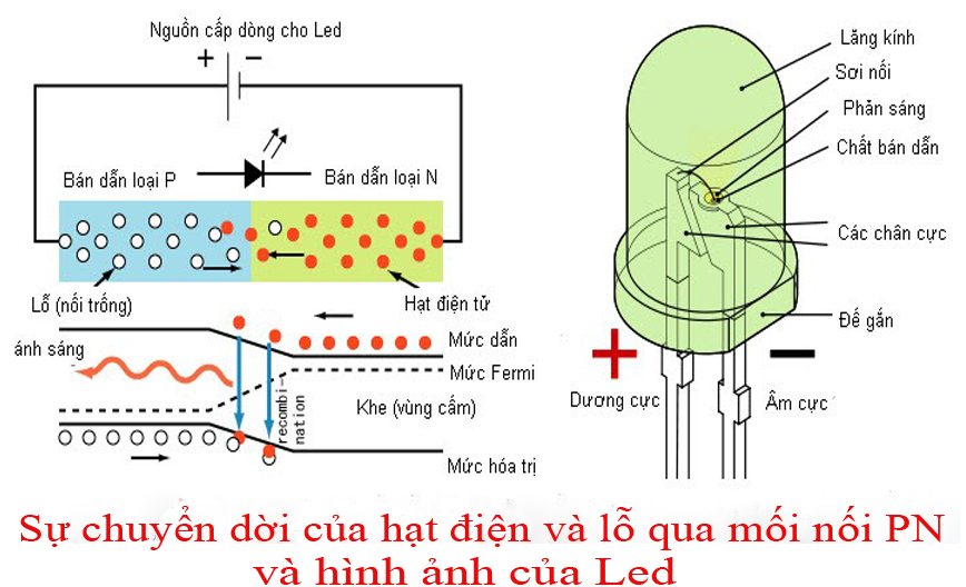 Cấu tạo và nguyên lý hoạt động của đèn tuýp led bán nguyệt đầu vuông.