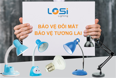 Chiếu sáng góc học tập & giữ gìn đôi mắt trẻ thơ cùng LOSi