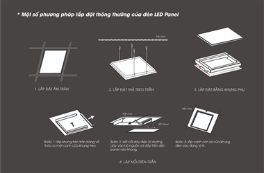 Hướng dẫn lắp đặt đèn Panel theo 4 cách thông dụng dễ dàng nhất